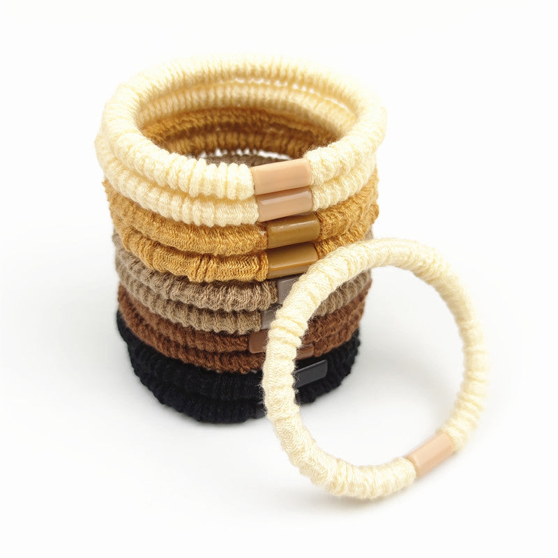 Simple High Elastic Hair Band For Women Hair Smaller Leather Sheath Hair Accessories Simple High Elastic Hair Band For Women Hair Smaller Leather Sheath Hair Accessories